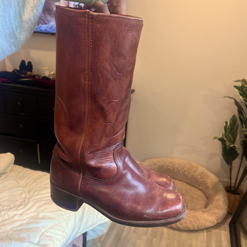 Square Toe Frye Campus Boots